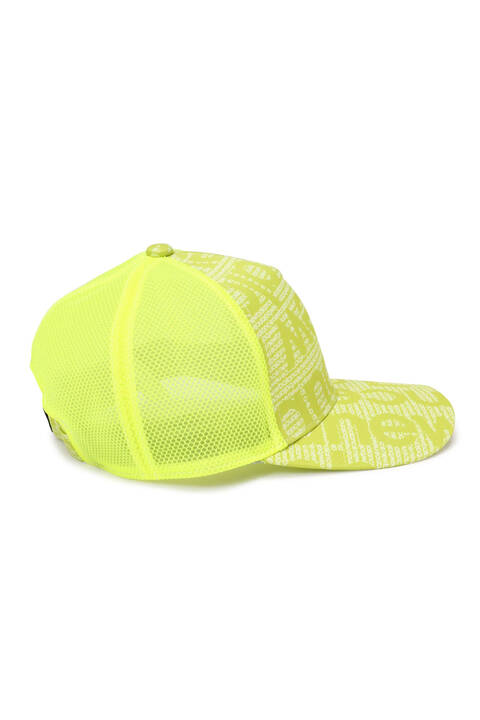 ツイル×メッシュ ブロックシャドーロゴ 5パネルキャップ (UNISEX SPORT)