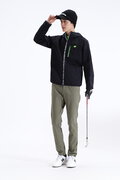 ダイヤ柄キルト フルジップ フーディー (MENS SPORT)