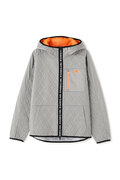 ダイヤ柄キルト フルジップ フーディー (MENS SPORT)