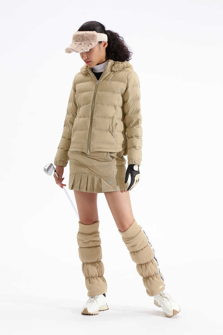 脱着ファーフード付き ライトダウン フルジップ ジャケット (WOMENS SPORT)