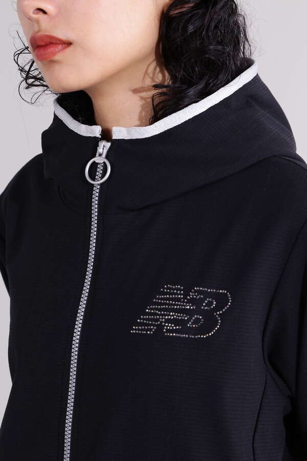 【直営店舗限定】後中心ボックスプリーツ フルジップ フーディー (WOMENS)