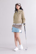 【直営店舗限定】後中心ボックスプリーツ フルジップ フーディー (WOMENS)