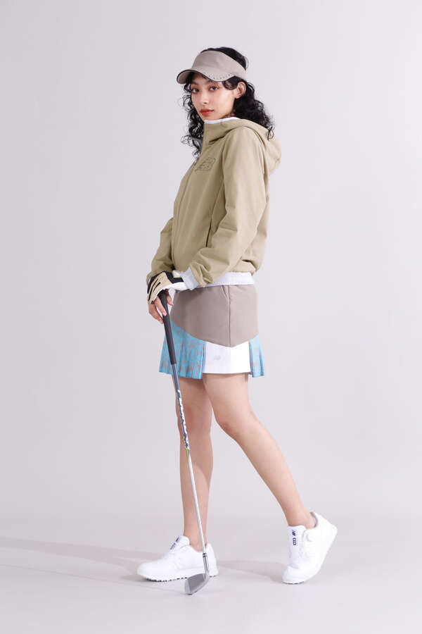 【直営店舗限定】後中心ボックスプリーツ フルジップ フーディー (WOMENS)