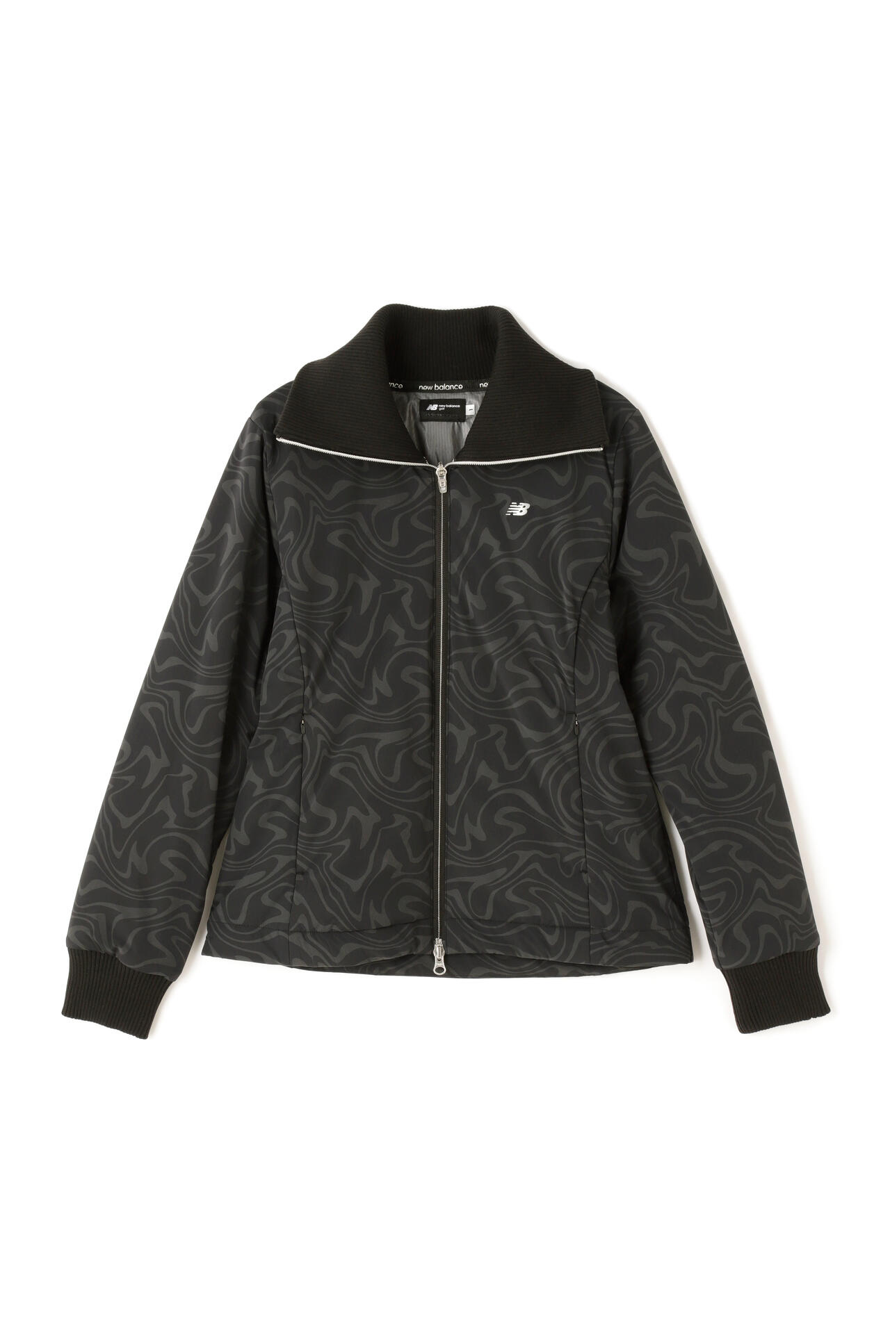 【直営店舗限定】マーブル柄 フルジップ 中綿 ブルゾン (WOMENS)