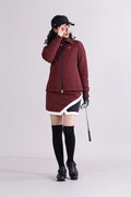 【直営店舗限定】マーブル柄 フルジップ 中綿 ブルゾン (WOMENS)