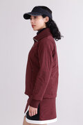 【直営店舗限定】マーブル柄 フルジップ 中綿 ブルゾン (WOMENS)