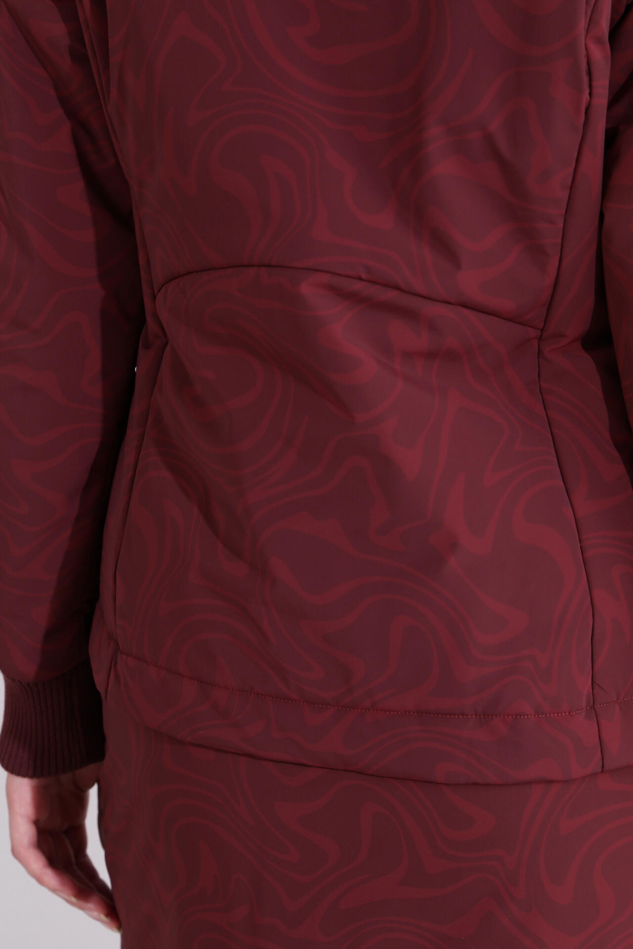 【直営店舗限定】マーブル柄 フルジップ 中綿 ブルゾン (WOMENS)
