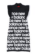 ボーダーシャドーロゴ フリル袖 モックネック プルオーバー (WOMENS SPORT)