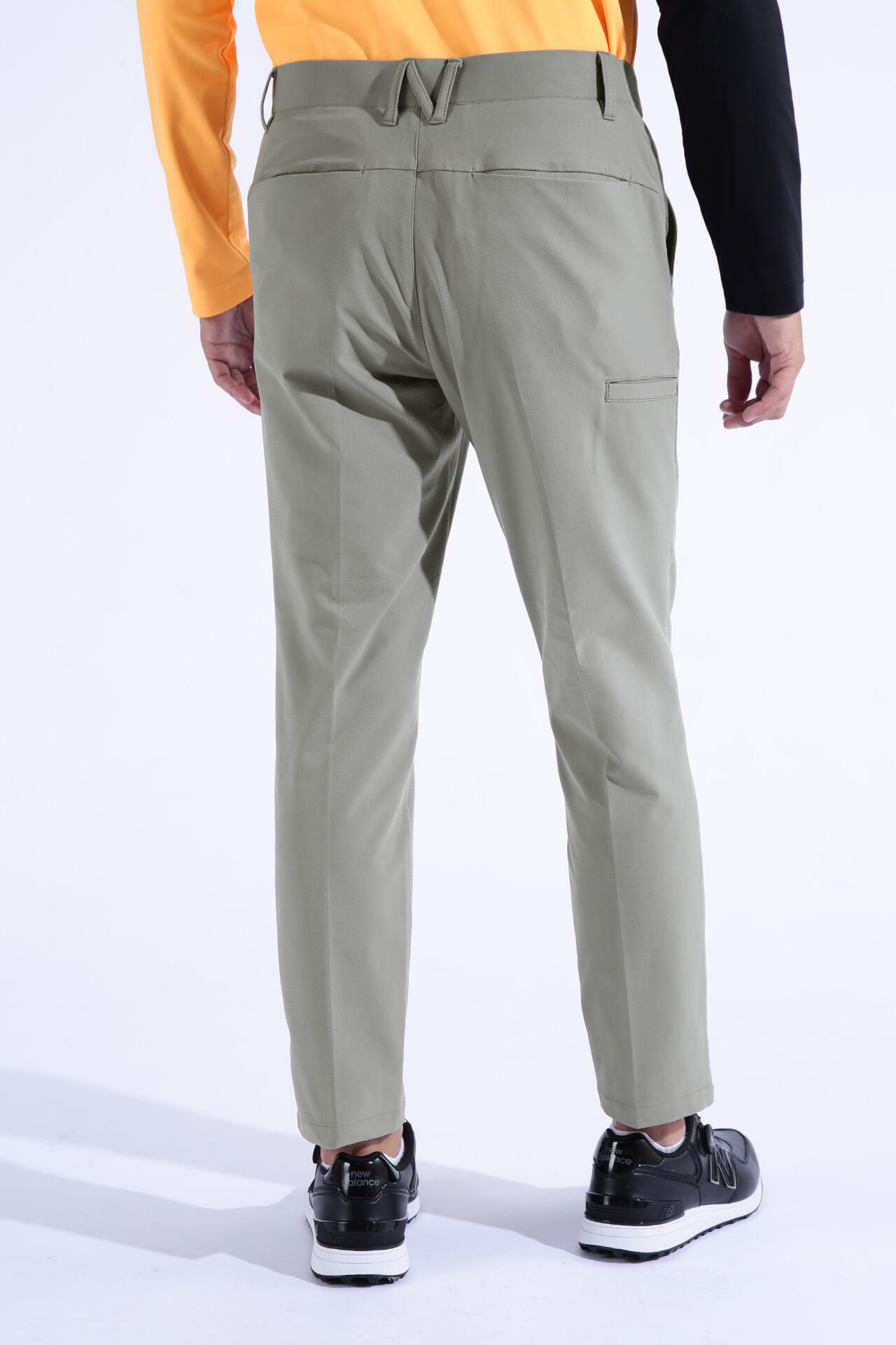 ドビーチェック 通気性 ロングパンツ (MENS WORLD)