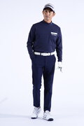 ドビーチェック 通気性 ロングパンツ (MENS WORLD)