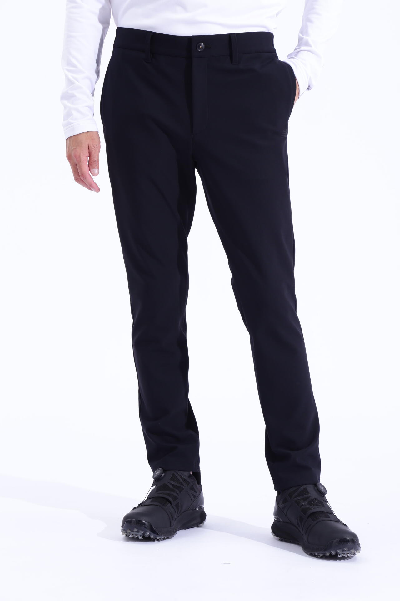 裏起毛 スリム ロングパンツ (MENS WORLD)