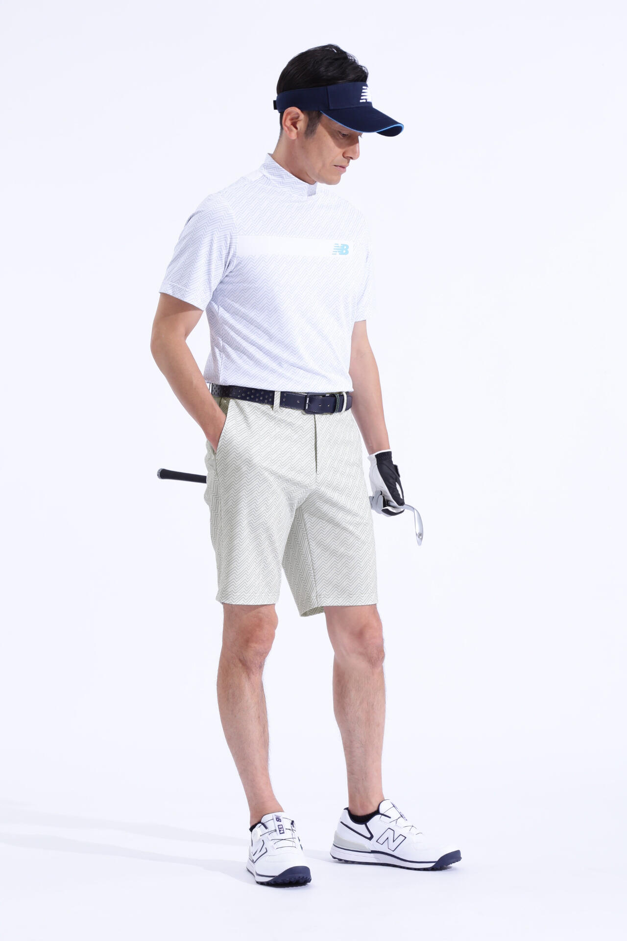 リフレクションボーダー ショートパンツ (MENS WORLD)