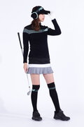 トリコロールカラー 裏起毛 中綿 スカート (WOMENS WORLD)