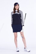針抜きワッフル×ダンボールニット 裏起毛 スウェット スカート (WOMENS WORLD)