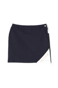 針抜きワッフル×ダンボールニット 裏起毛 スウェット スカート (WOMENS WORLD)