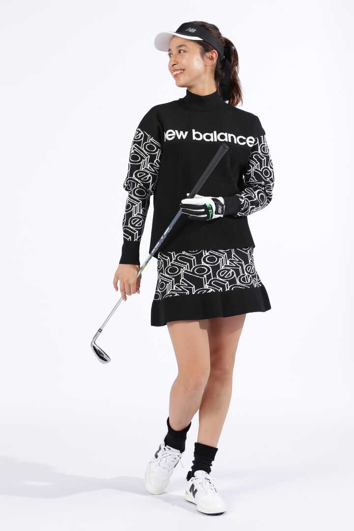 スタンディングロゴ×片畦 ニットスカート (WOMENS SPORT)