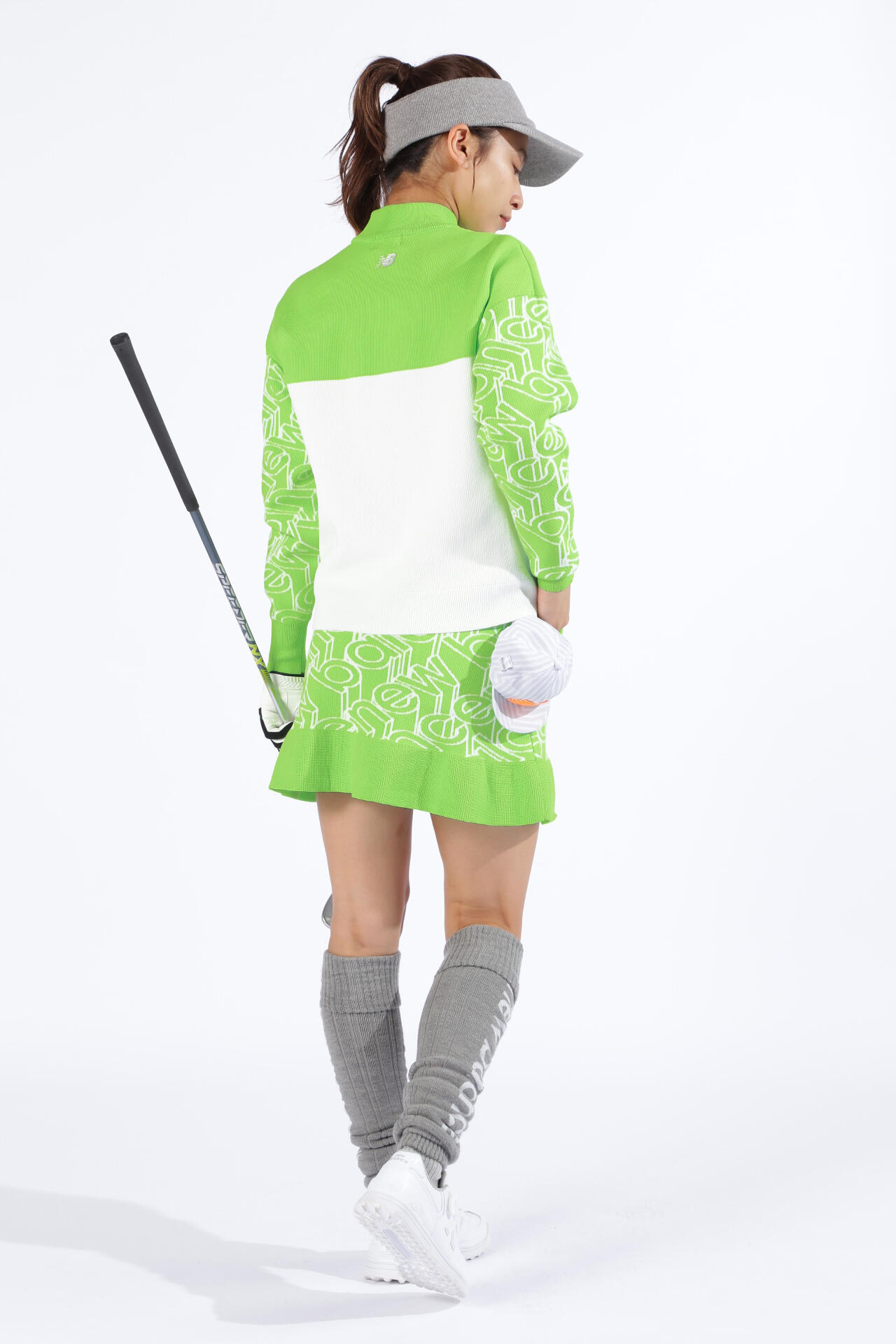new balance golf】スタンディングロゴ×片畦 ニットスカート (WOMENS