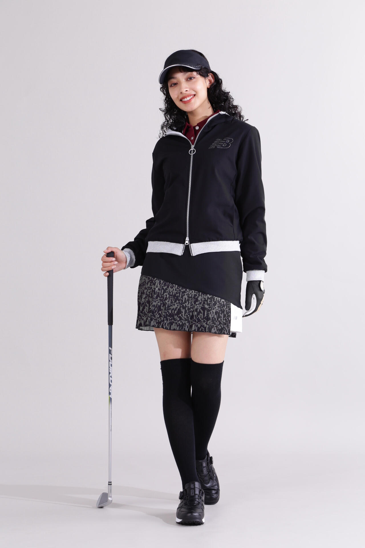 【直営店舗限定】ハイビスカス柄 プリーツスカート (WOMENS)