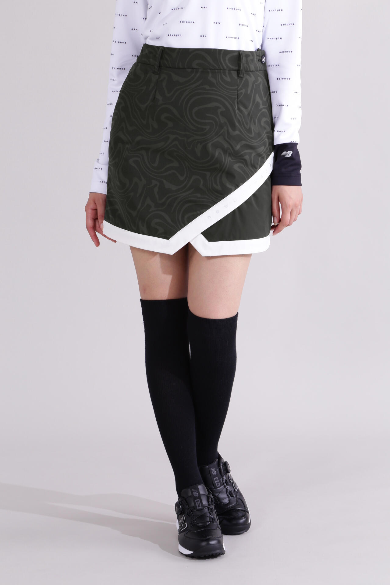 【直営店舗限定】マーブル柄 中綿 スカート (WOMENS)
