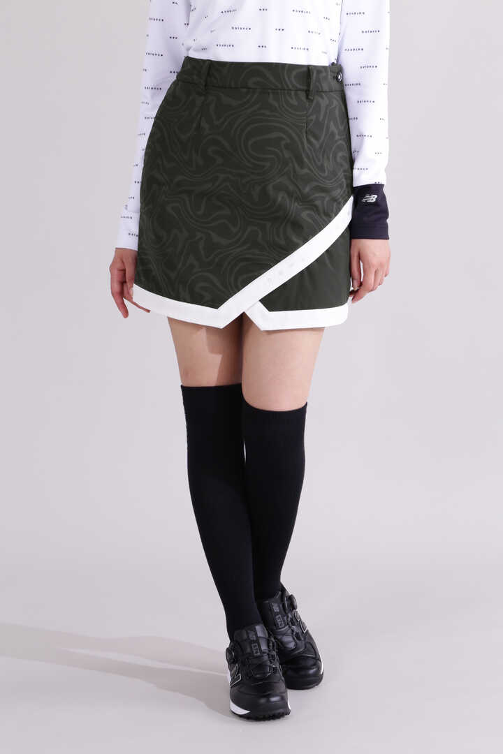 【直営店舗限定】マーブル柄 中綿 スカート (WOMENS)