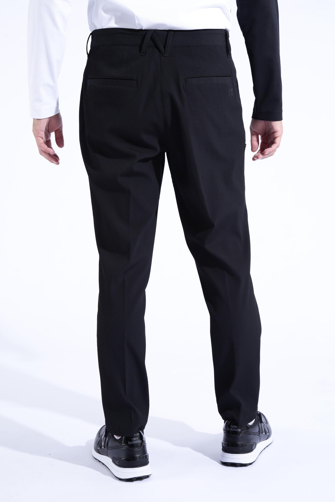 ストレッチ ワンタック ワイド ロングパンツ (MENS WORLD)