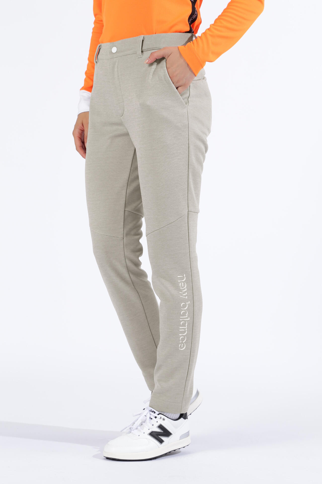 ダンボールニット裏起毛 スウェット スリム ロングパンツ (WOMENS SPORT)