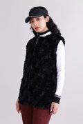 【直営店舗限定】防風ストレッチ総裏 フルジップ ファーベスト (WOMENS)