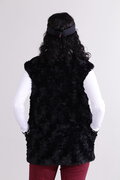 【直営店舗限定】防風ストレッチ総裏 フルジップ ファーベスト (WOMENS)