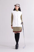 【直営店舗限定】防風ストレッチ総裏 フルジップ ファーベスト (WOMENS)