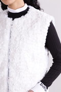 【直営店舗限定】防風ストレッチ総裏 フルジップ ファーベスト (WOMENS)