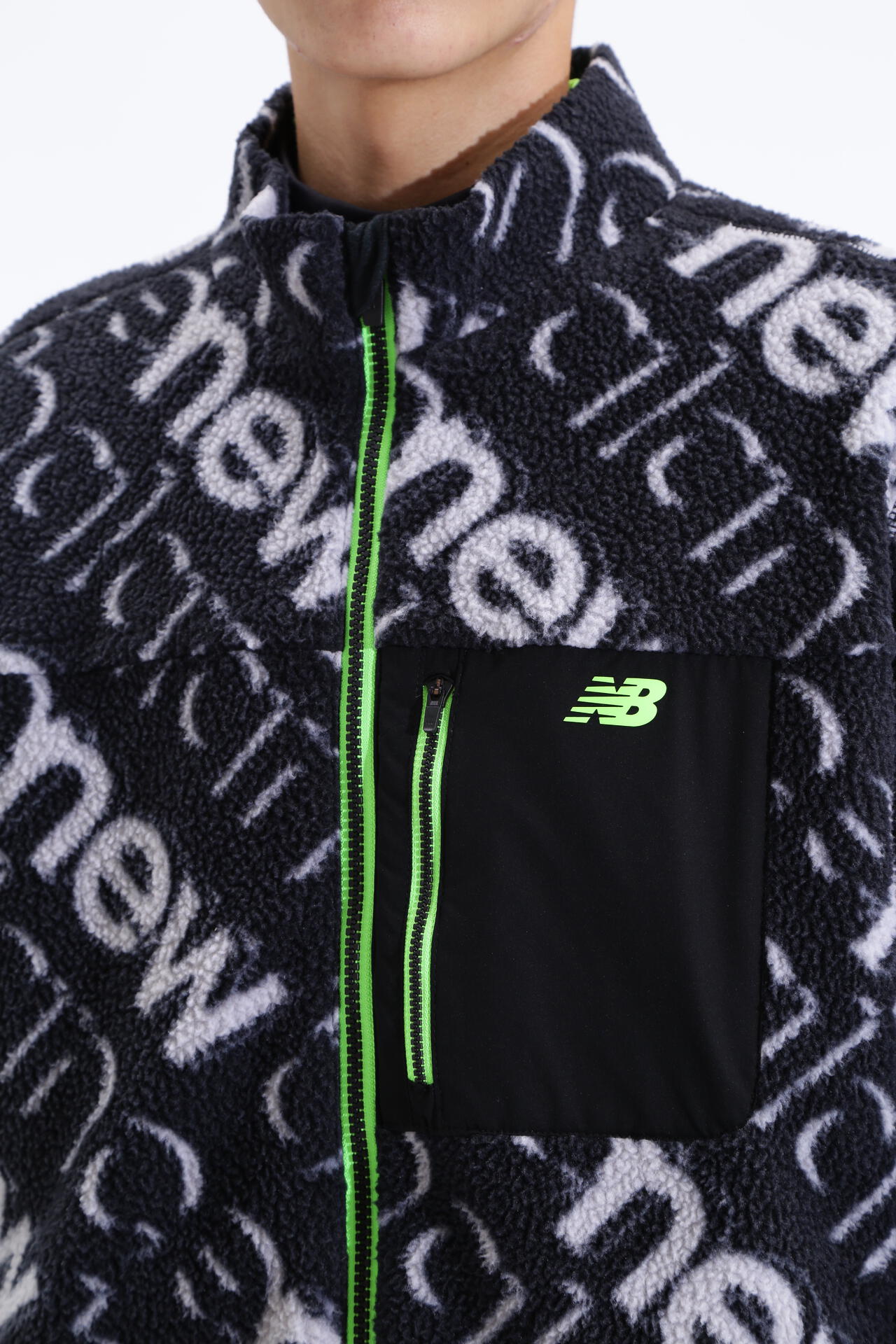 バイアス3Dロゴ ボアフリース フルジップ ブルゾン (MENS SPORT)