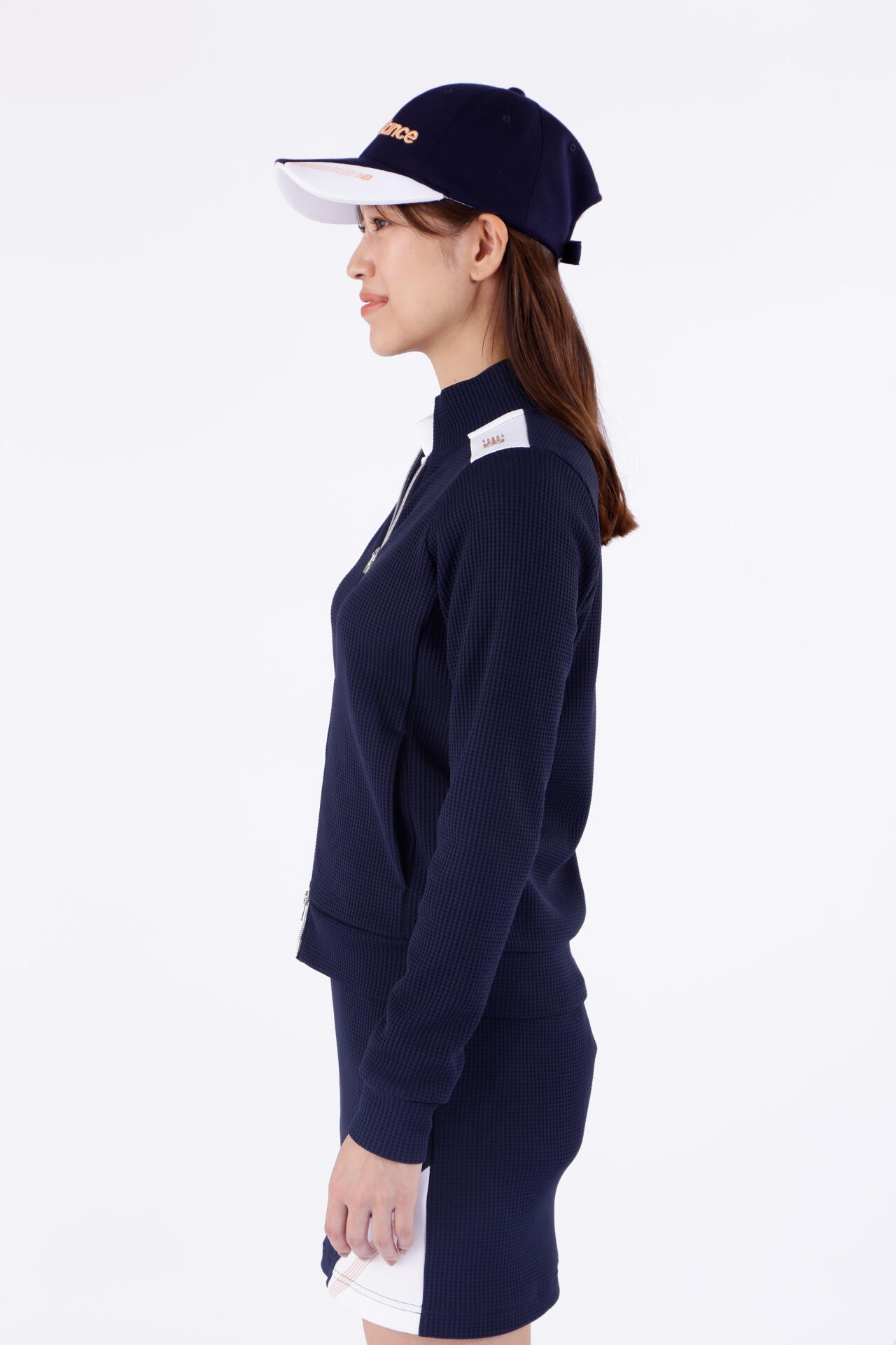 針抜きワッフル×ダンボールニット裏起毛 スウェット トラックジャケット (WOMENS WORLD)