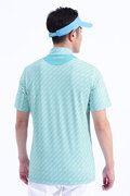 リフレクションボーダー 半袖 モックネック プルオーバー (MENS WORLD)