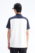 【直営店舗限定】ストレッチ ダブルクロス 半袖 モックネック プルオーバー (MENS)