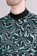 【直営店舗限定】マーブル 半袖 モックネック プルオーバー (MENS)