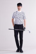 【直営店舗限定】マーブル 半袖 モックネック プルオーバー (MENS)
