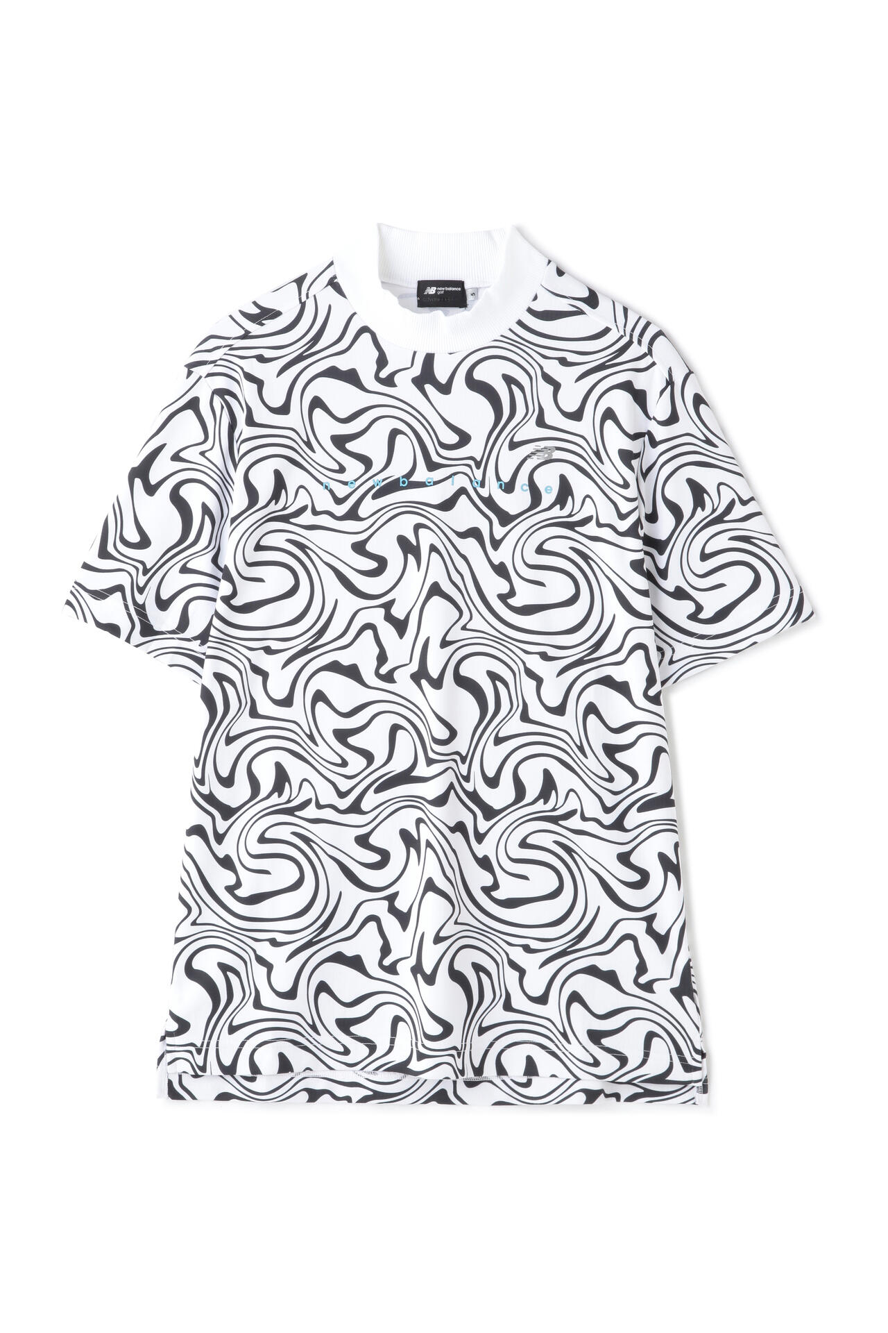 【直営店舗限定】マーブル 半袖 モックネック プルオーバー (MENS)