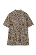 【直営店舗限定】マーブル 半袖 モックネック プルオーバー (MENS)