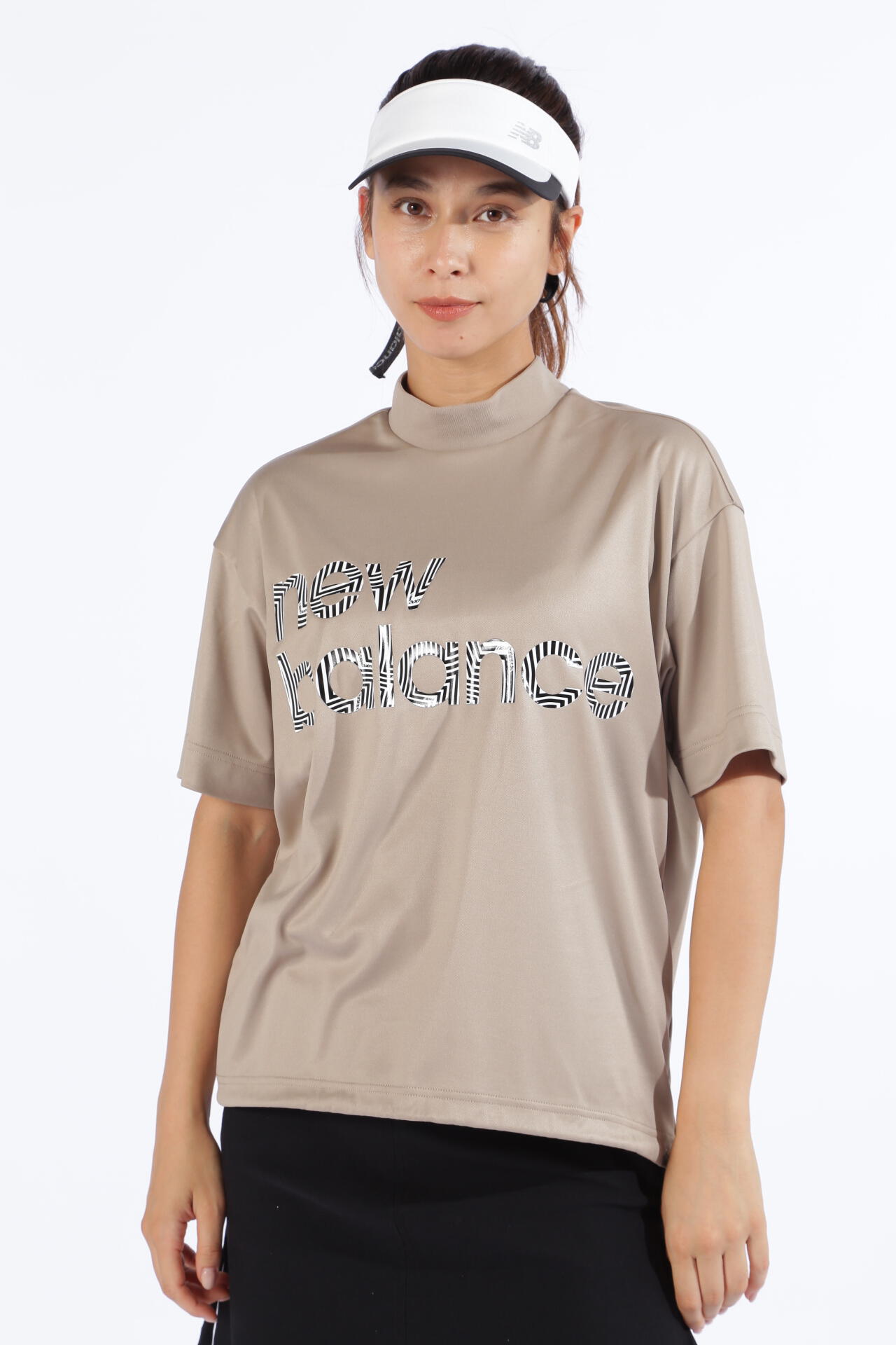 ゼブラロゴ 裏起毛 ハーフスリーブ モックネック プルオーバー (WOMENS SPORT)