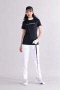 【直営店舗限定】ストレッチ ダブルクロス 半袖 モックネック プルオーバー (WOMENS)