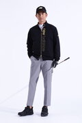 メッシュダブルウィーブ 長袖 モックネック プルオーバー (MENS WORLD)