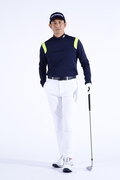 裏起毛 長袖 モックネック プルオーバー (MENS WORLD)
