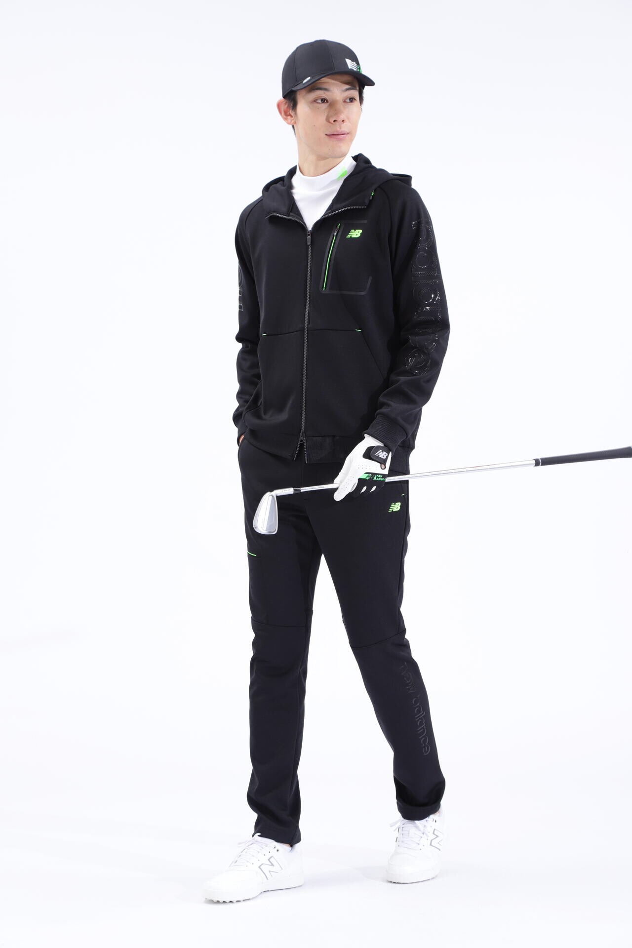 new balance golf】ダブルフェイル裏起毛 長袖 モックネック プル