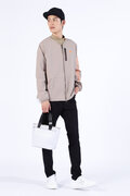 ダブルフェイル裏起毛 長袖 モックネック プルオーバー (MENS SPORT)