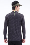 バイアスロゴ 長袖 モックネック プルオーバー (MENS SPORT)