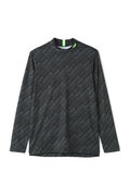 バイアスロゴ 長袖 モックネック プルオーバー (MENS SPORT)