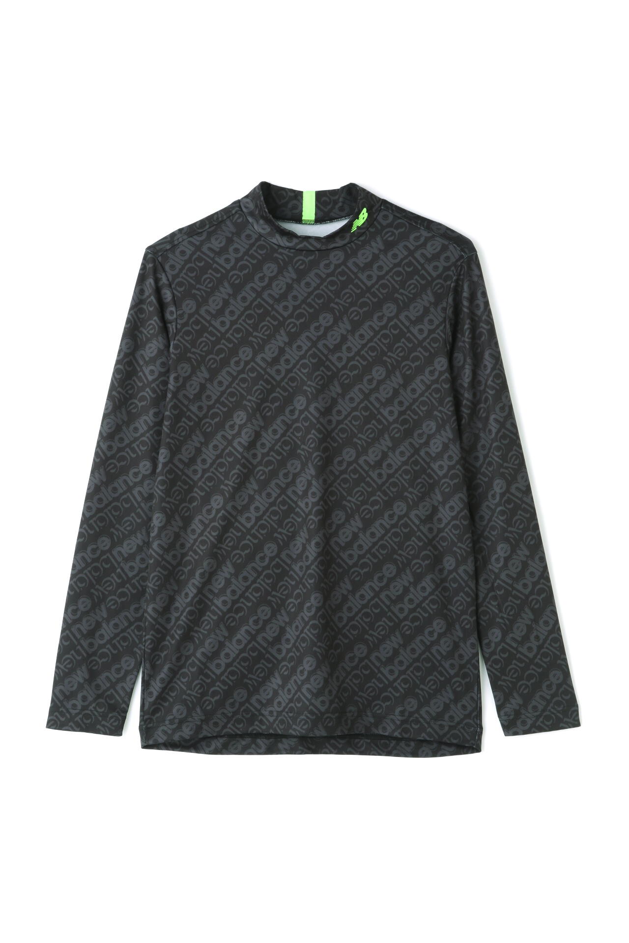 バイアスロゴ 長袖 モックネック プルオーバー (MENS SPORT)