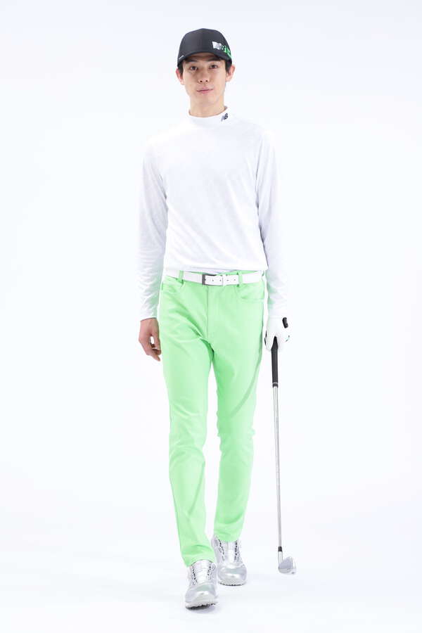 バイアスロゴ 長袖 モックネック プルオーバー (MENS SPORT)