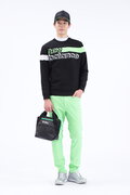 バイアスロゴ 長袖 モックネック プルオーバー (MENS SPORT)