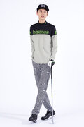 ストレッチ 長袖 モックネック プルオーバー (MENS SPORT)
